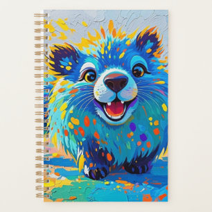 Bärenfarbenes abstraktes Tierkunstdesign Planer