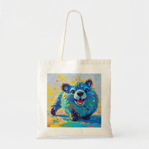 Bärenfarbenes abstraktes Tierkunstdesign Tragetasche