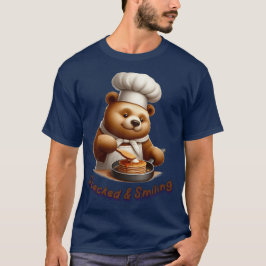 Bärenfisch Drehend Pfannkuchen "Stacks & Lächeln" T-Shirt