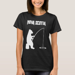 Bärenfischerei auf Anglerangler von Nova Scotia T-Shirt