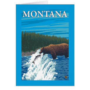 Bärenfischerei im Fluss - Montana
