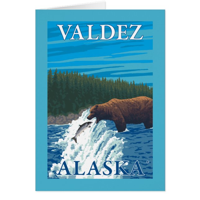 Bärenfischerei in Fluss - Valdez, Alaska (Vorne)