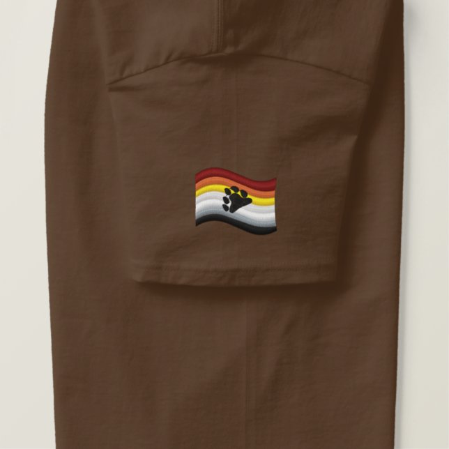Bärenflagge Besticktes T-Shirt (Design Rechts)