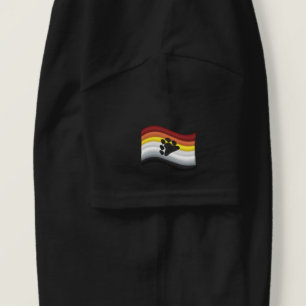 Bärenflagge Besticktes T-Shirt