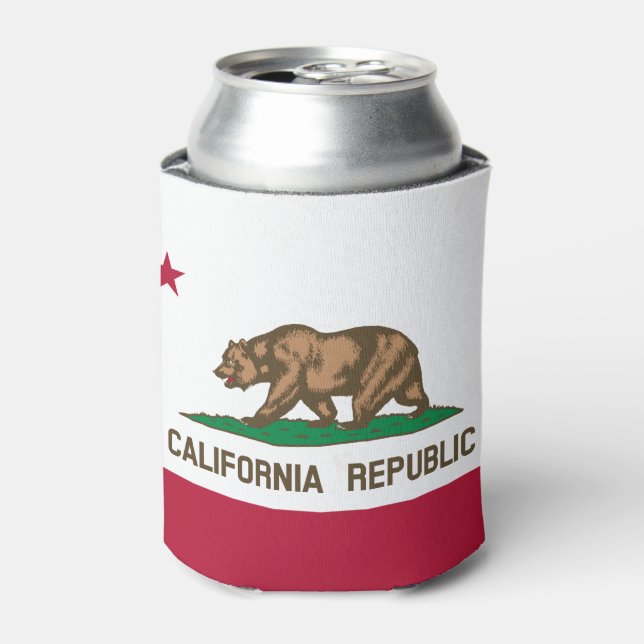 Bärenflagge der Republik Kalifornien: Cali Golden  Dosenkühler (Kanne Vorderseite)