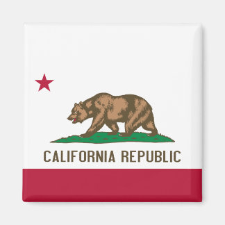 Bärenflagge der Republik Kalifornien: Cali Golden  Magnet