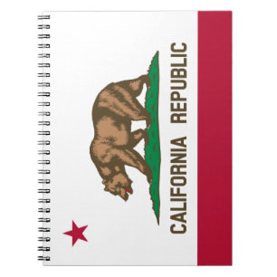 Bärenflagge der Republik Kalifornien: Cali Golden  Notizblock