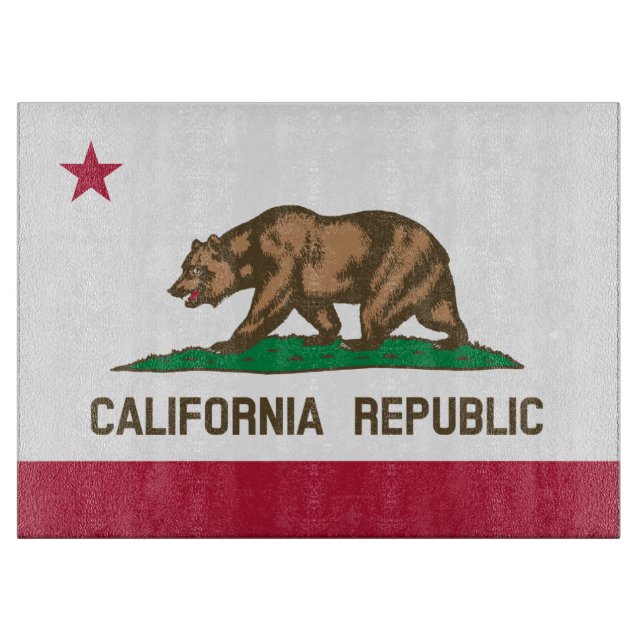 Bärenflagge der Republik Kalifornien: Cali Golden  Schneidebrett (Vorderseite)