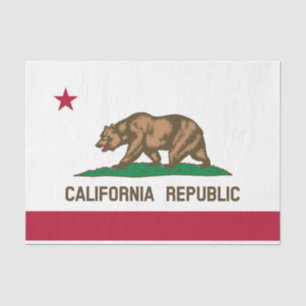 Bärenflagge der Republik Kalifornien: Cali Golden Seidenpapier