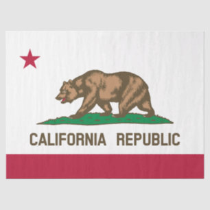 Bärenflagge der Republik Kalifornien: Cali Golden Seidenpapier