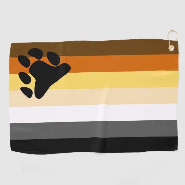 Bärenflagge Golfhandtuch (Horizontal)