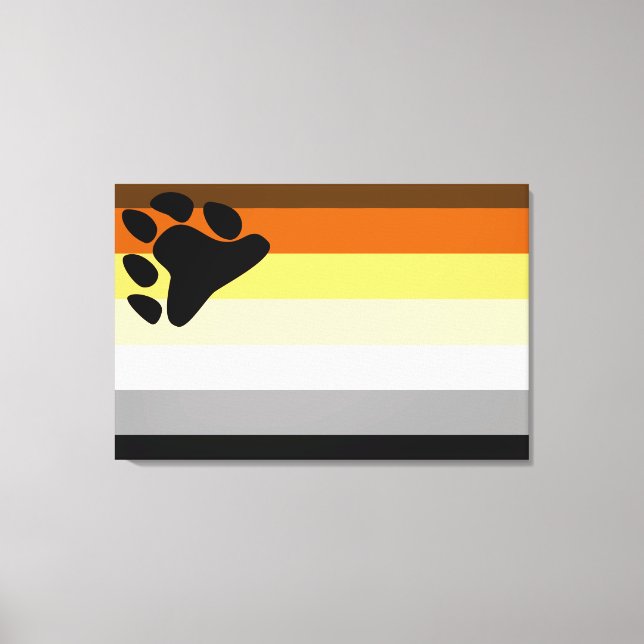 Bärenflagge Leinwanddruck (Vorderseite)