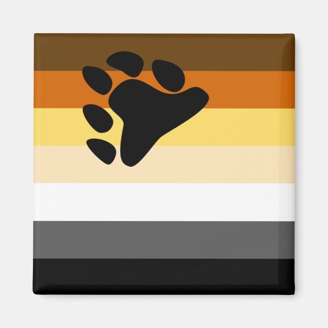 Bärenflagge Magnet (Vorne)