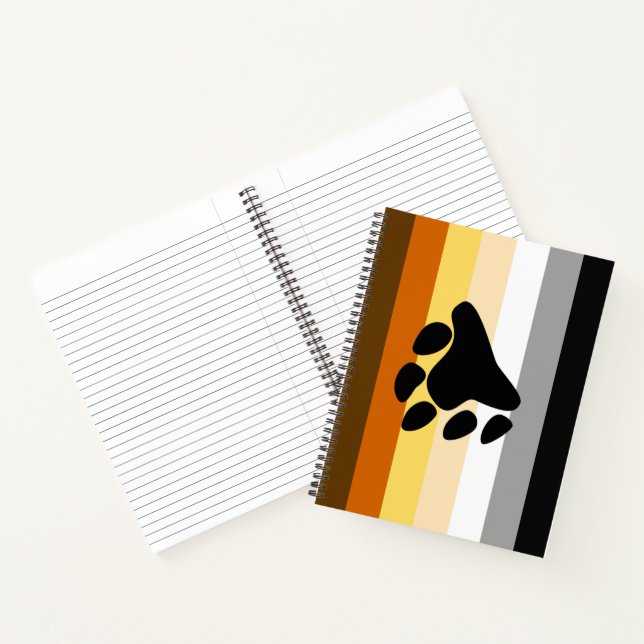 Bärenflagge mit Paw Notizbuch (Innenseite)