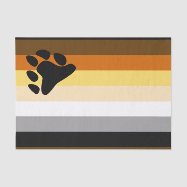 Bärenflagge Seidenpapier (Vorderseite)