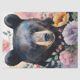 Bärenflora Wasserfarben Kunst Seidenpapier