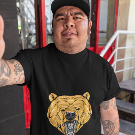 Bärenfront Zeichnend T-Shirt