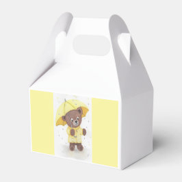 Bärenfuß im Rain Teddy Bear Geschenkschachtel