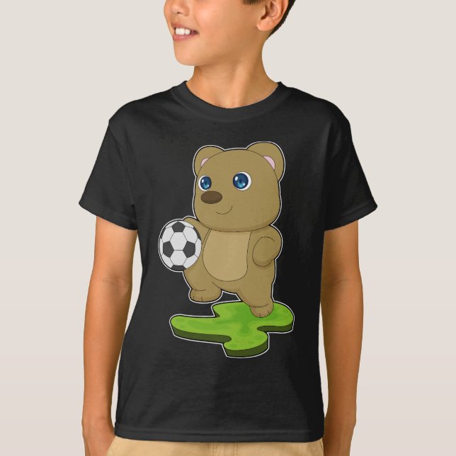 Bärenfußball-Fußball T-Shirt (Vorderseite)