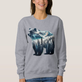Bärengebirge und Wälder Sweatshirt