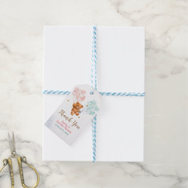 Bärengeschlecht zeigt Rosa und Blau Geschenkanhänger