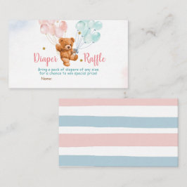 Bärengeschlecht zeigt Windelballon Begleitkarte