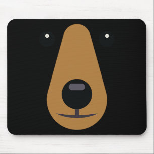 Bärengesicht Niedlich leicht Halloween Kostüm Kind Mousepad