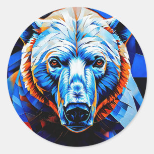 Bärenglas Runder Aufkleber