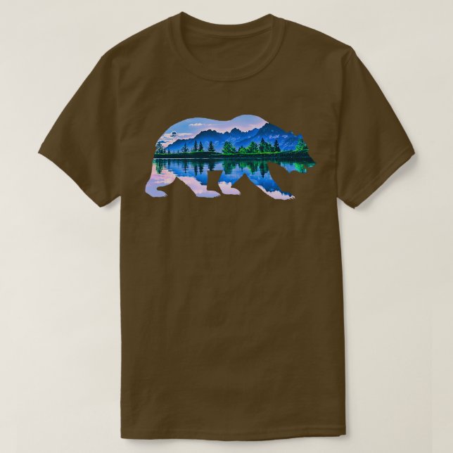 Bärengräber tragen Tiermotive Wildniswald l T-Shirt (Design vorne)