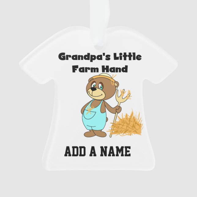 Bärengroßvater kleine Bauernhand Ornament (Vorderseite)