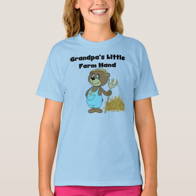 Bärengroßvater kleine Bauernhand T-Shirt (Vorderseite)