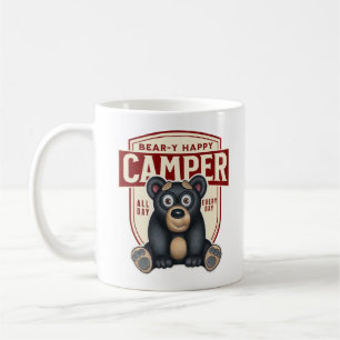 Bärenhappy Camper Niedlicher Bär Kaffeetasse