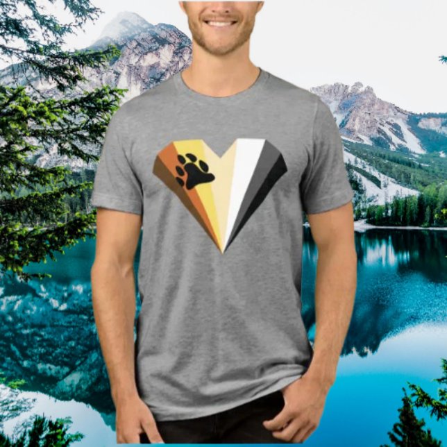 Bärenherz-Shirt Tri-Blend Shirt (Von Creator hochgeladen)