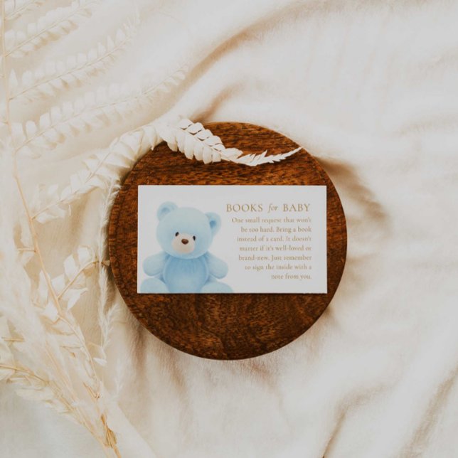 Bärenjunge Babyduschbücher für die Babynahrung Begleitkarte (Von Creator hochgeladen)