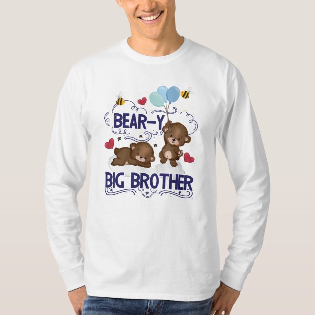 Bärenjunge, sehr große Bruder-Geschwister T-Shirt (Vorderseite)