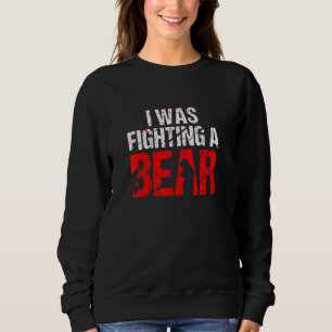 Bärenkämpfe Verletzung der Erholung des Beinknoche Sweatshirt