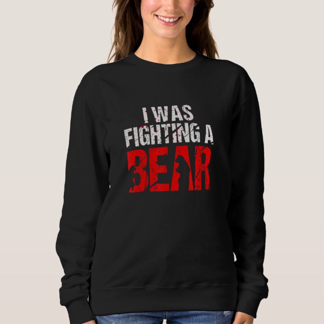 Bärenkämpfe Verletzung der Erholung des Beinknoche Sweatshirt (Vorderseite)