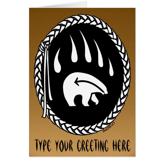 Bärenkarten Custom Tribal Bären Art Cards (Vorne)