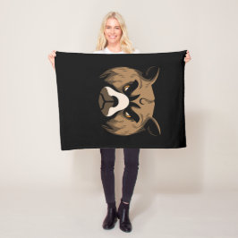 Bärenkopf Fleecedecke