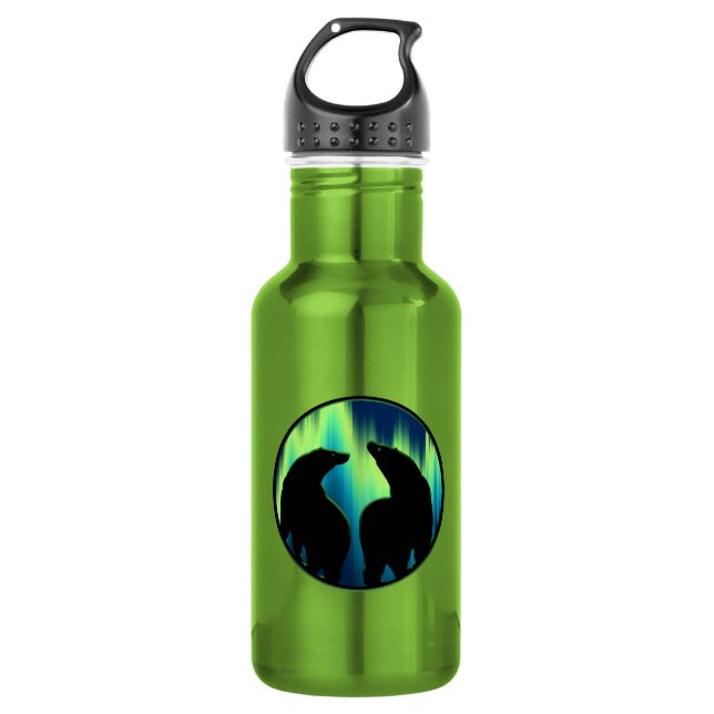 Bärenkunst Wasserflaschen Aurora Bären Sport Flasc Trinkflasche (Vorderseite)