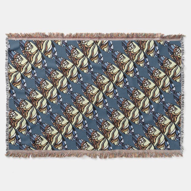 Bärenkunstblanket-Native-Polar-Bärenklemme Decke (Vorderseite)