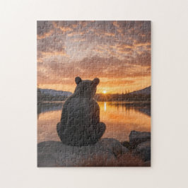 Bärenkuppe Sonnenuntergang am See