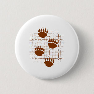 Bärenkuppenstücke auf gerötetem Hintergrund Button