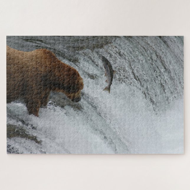 Bärenlachs, Brooks Falls Alaska (Horizontal)