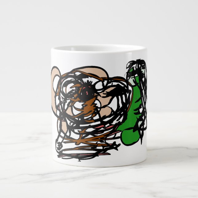 Bärenliebhaber Jumbo-Tasse (Vorderseite)