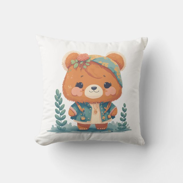 Bärenliebhaber Kissen (Vorderseite)