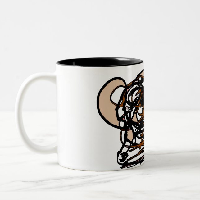 Bärenliebhaber Zweifarbige Tasse (Links)