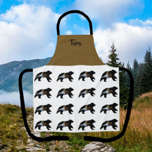 Bärenliebhabers "Bären mit Bergen" Schürze