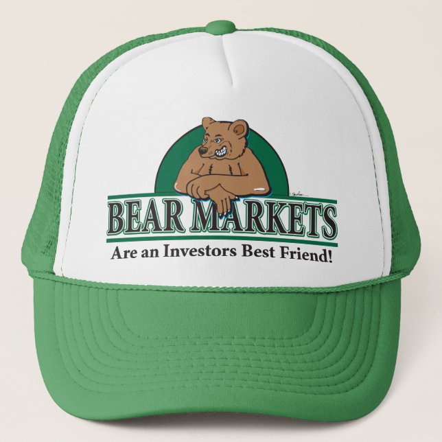 Bärenmärkte sind Investoren - beste Freunde Truckerkappe (Vorderseite)