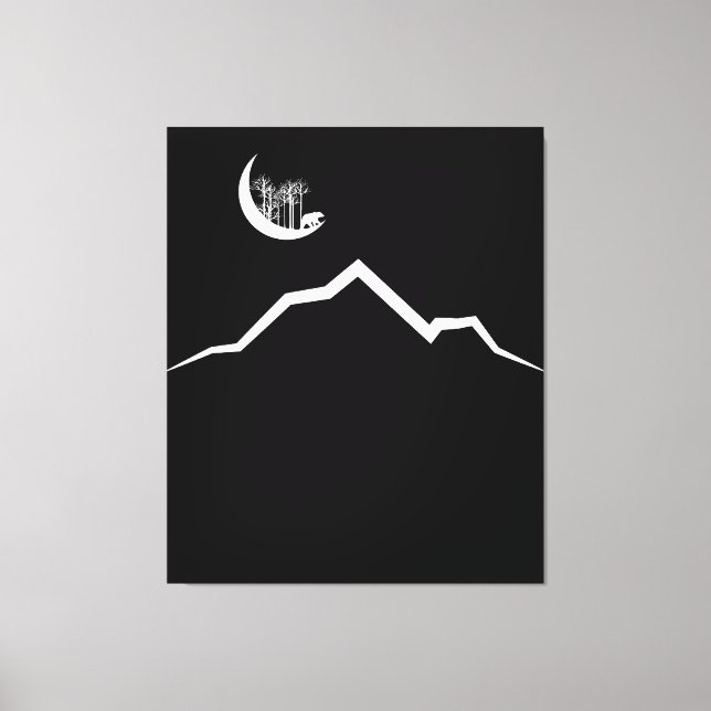 Bärenmond Leinwanddruck (Vorderseite)